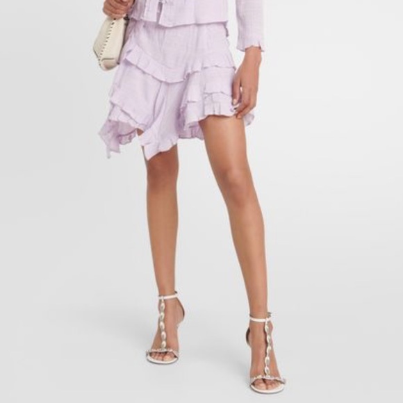 Isabel Marant Geneva Skirt in Lilac FR36 $790 - Picture 4 of 7